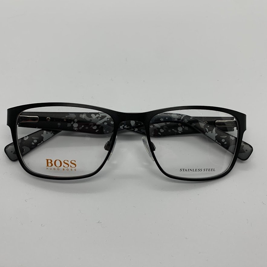 Black eyeglasses stainless steel - Optikorama